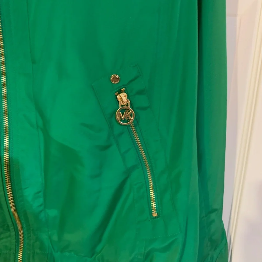 Michael Kors Green Hooded Jacket sz M